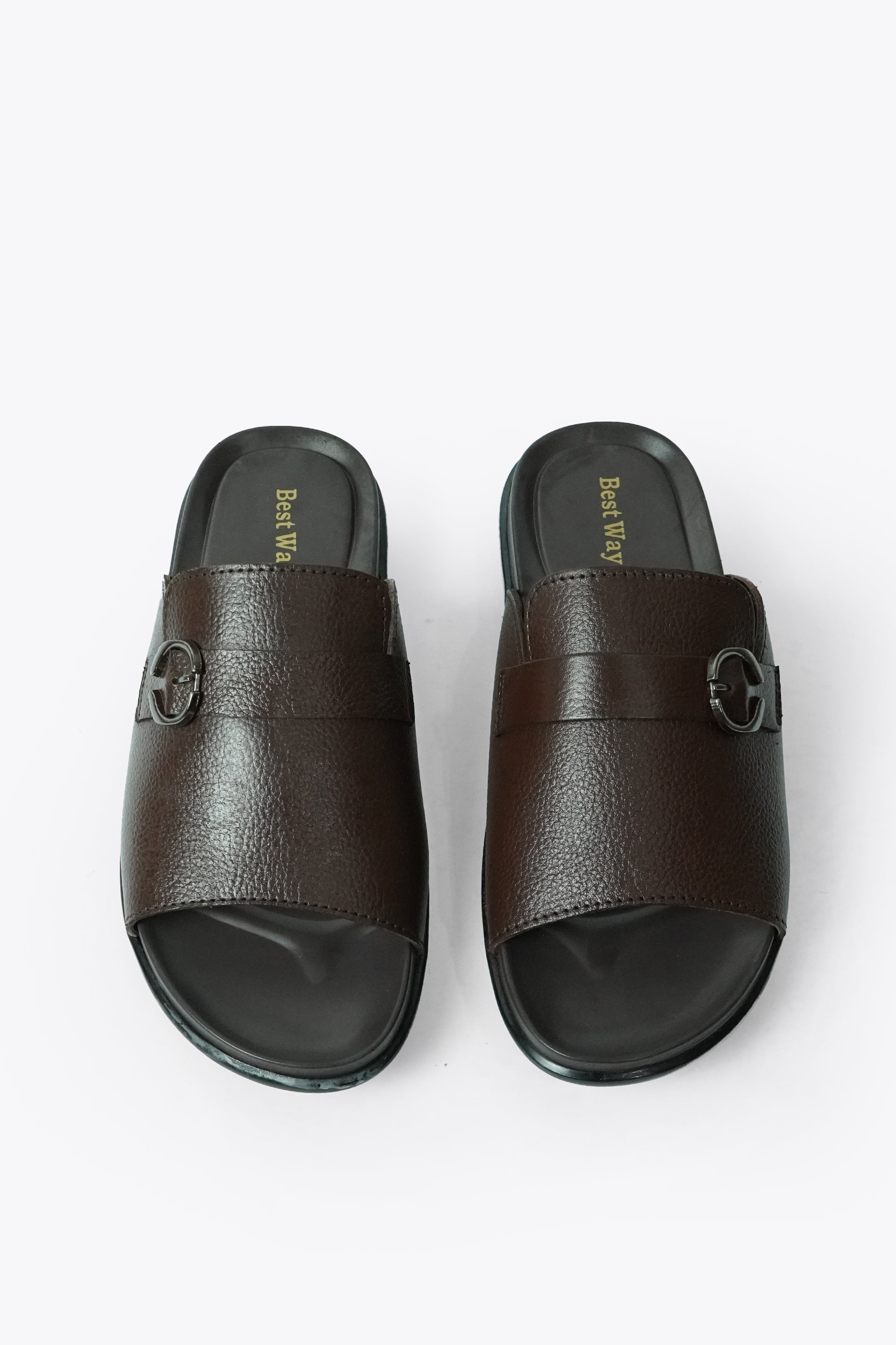 Men's leather soft rubber sole